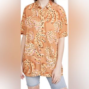 FARM Rio Caramel Raining Bananas Uni Shirt Size Medium